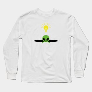 Minimal art with Alien Invasion idea Long Sleeve T-Shirt